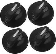 [BUTIFULSIC] 4pcs Timer Switch Knob Gas Range Knobs Timing Top Knobs Plastic Replacement Knob Electric Pressure Cooker Accessories Universal Timer Knob Replacement Oven Knobs Black Abs