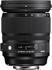 [Sigma] 4635954 24-105mm f/4 DG OS HSM Art Optical Lens for Canon, Black