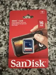New SanDisk 16GB SDHC Class 4 SD Flash Memory Card Camera 16 G GB SDSDB-016G-B35