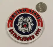 Fresno State University Bulldogs Embroidered Iron On Patch 3”x 3” Awesome!!