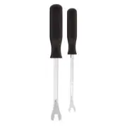 2 pc Door Panel & Plastic Fastener Removal Pry Tool Set 8" & 9" Auto Trim Clips