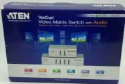 Monitor Switch ATEN VS0202 Matrix 2-in 2-out with Audio New in Box