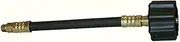 Marshall Excelsior MER425-60P Flexible Pigtail Hose with Green Female Type 1 Acme Nut x 1/4" Male Inv. Flare - 60", Retail Packaged