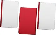 [Minkissy] 3pcs Travel Document Organizer Wallet Holder Elegant PU Leather Travel Wallet Multi Pocket Design for Passport Cards Cash Durable Stylish Storage