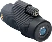 Nocs Provisions Zoom Tube 8x32 Monocular Telescope | Lightweight, Compact, 8X Magnification, Wide Field of View for Bird Watching, Hunting, Hiking, Camping, and Other Outdoor Activities - Tar Pit