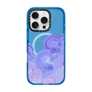 iPhone 16 Pro Impact Case MagSafe Compatible Lavender Clouds
