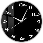 12 inch Quiet Wall Clock Counterclockwise Silent Quartz Reverse Wall Clock Black Timepieces Home Decor Unique Anticlockwise Clock Watch Runs Backwards for Home Wall Decor