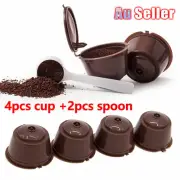 2 Sets Coffee Filter Pod dolce gusto Nescafe Capsule Cup Reusable Pod Refillable