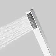 ACA WELS Bathroom Square Chrome Solid Brass Hand Held Shower Rose Spray Head