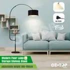 Adjustable Floor Lamp LED Corner Reading Light Lampshade w/ Storage Stand Black