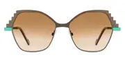 VANNI VS9618 C296 Women’s Sunglasses Brown Size 56