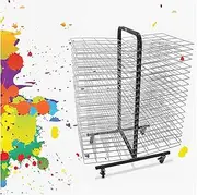 Art Drying Rack,Drawing Paper Drying Rack,Metal Classroom Drying Rack,Space Saving Suitable for Classrooms Studio and Homes(40th Tiers)