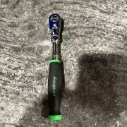 Snap-On fhf80a 3/8” drive flex head soft grip handle ratchet green