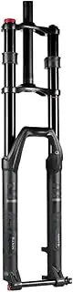 27.5/29'' Mountain Bike Suspension Fork DH Double Crown MTB Air Fork Travel 150mm 1-1/8 Straight Fork Rebound Adjustable Manual Lockout Thru Axle 15 * 100mm (Size : 29'')