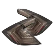 Fits 16-21 Honda Civic Hatchback AlphaRex Prismatic LED Tail Lights Chrome Smoke (for: Honda)