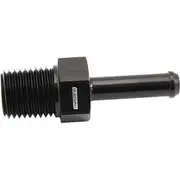 Aeroflow Male 1/4" Npt to 1/4" Barb Black Straight Male to Male - AF841-04-04BLK
