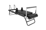 Pilates Reformer Foldable Pilates Machine Core Pilates Bed Max Load 120kg with Adjustable Resistance Fit Various Heights for Home Gym Workouts Save Space