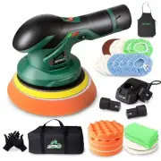 BATOCA - Cordless Car Buffer Polisher - with 2pcs 12V Lithium Rechargeable Ba...