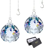 Suncatcher Crystals Ball Prism Window Rainbow Maker with Chain for Easy...