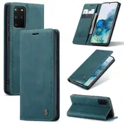 CaseMe Samsung Galaxy S20+ Plus Classic Leather Folio Case Cover G985 [Teal Green]