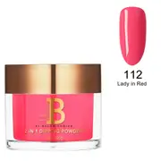 Billionaire SNS Gelish Dip Dipping Acrylic Nail Powder 112 Lady In Red 56g