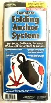 Complete Folding Anchor System for Dinghy, Canoe