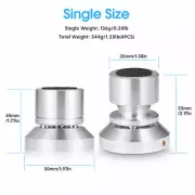 Aluminum Alloy+Bead Speaker Spikes Pads Amplifier Isolation Stand Feet Mats 4PCS