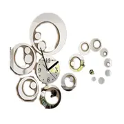 Creative Round 3D Acrylic Mirror Wall Sticker Quartz Clocks Watch Large Home Decor