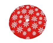 C199 120 Cm Christmas Decoration Snowflake Plush Jacquard Tree Skirt Christmas Tree Skirt Christmas Tree Bottom Decoration
