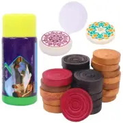 Toyshine Carrom Playing Coins With Striker & Powder