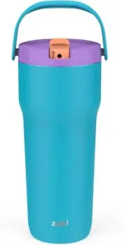 30oz Stainless Steel Tumbler Vacuum Insulation Straw Spout, Carry Handle