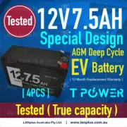 4x 12v 7.5ah Sealed Lead Acid Battery Rechargeable 4 predator generator >12v 7ah