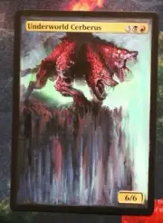 MTG Altered Art Underworld Cerberus - Theros Mythic Rare HAND-PAINTED