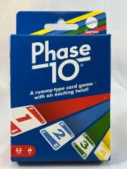 Phase 10 Rummy-Type Card Game by Mattel (110 cards, 2-6 players, ages 7+) NIB