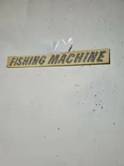 2>LOWE BOATS FISHING MACHINE BLACK VINYL. DECALS 15" X 1 1/2" NEW XX6.