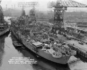 WW2 WWII Photo World War Two US Navy Battleship USS Alabama BB-60 Portsmouth VA
