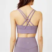 Lululemon Energy Longline Bra • Sz 2 • Dusky Lavender • NWT