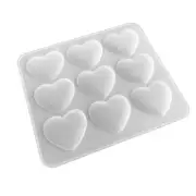 DIY 3D Loves Heart Soap Molds Silicone Handicrafts for Cake Making