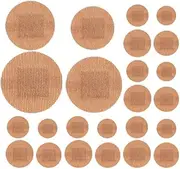 NOLITOY 100pcs Flexible Fabric Bandages, Small Round Adhesive Patches Patches Protective Bandages Round Spot Tape Sticker for Wounds Protection Care