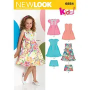 New Look Sewing Pattern 6884 N6884 Child's Dresses