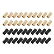 40pcs Breathable Finger Sleeves Thumb Braces Support Compression Black Beige
