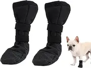 Dog Leg Wound Cover, Adjustable Dog Boots Paw Protector Waterproof, Dog Booties Paw Protector for Outside, Dog Shoe for Injured Paw, Breathable Lightweight Dog Feet Protectors with Non-Slip Sole