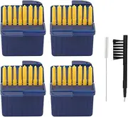 Vomeko Hearing Aid Wax Guards - Hear Clear 1.5mm Wax Filters,Includes Carry Case, Starkey Guards, Essential Accessories for Hearing Aid Maintenance with Cleaning Brush Tools