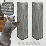 Cat Scratch Protection Cat Scratching Mat Sisal Cat Scratching Mat for Cat Cat Scratching Mat for Sofa Furniture Door Scratch Protection 60 × 25 cm (Grey)