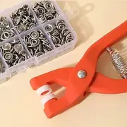 Metal Snap Buttons with Fastener Pliers Tool Kit Seamless Installation Tool Kit for Five Claw Buckles Includes Pliers Set for Invisible Press Studs and Snap Fa