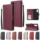 For Samsung S25 S24 S23 S22 FE Note20 Ultra S10 Wallet Leather Luxury Case Cover