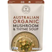 Australian Organic Food Co Mushroom & Thyme Soup 330g