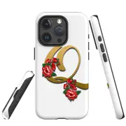 For iPhone 15 Pro Max Case, Shielding Cover, Letter Q