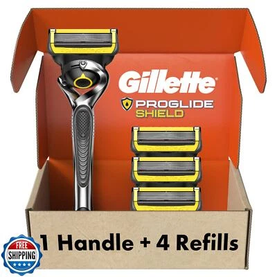 Gillette ProGlide Shield Men's Razor, 5 Bladed Razor, with Precision Trimmer,