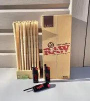 Raw Classic PEACEMAKER Size Pre-Rolled Cone FULL BOX 486ct +raw PHOENIX LIGHTER